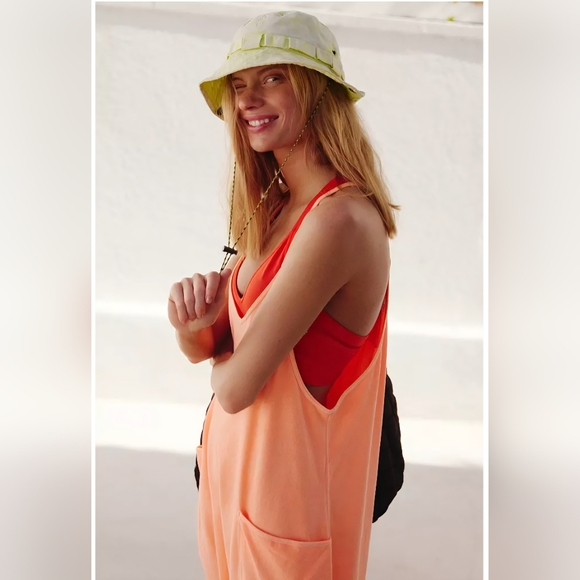 FP Movement by Free People Hot Shot Onsie In Pastel Peach, NWT - Picture 4 of 9